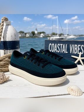 Allbirds Wool Piper 2 Chasm Teal Sneakers Women’s 7 NIB